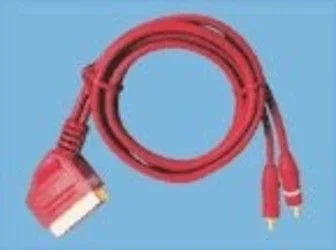 Cable EURO Macho A 2 RCA AUDIO 2,5mts Profesional