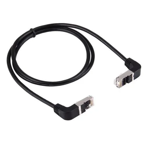 Cable LAN de Red 1M RJ45 Macho Doblado a RJ45 Macho Doblado