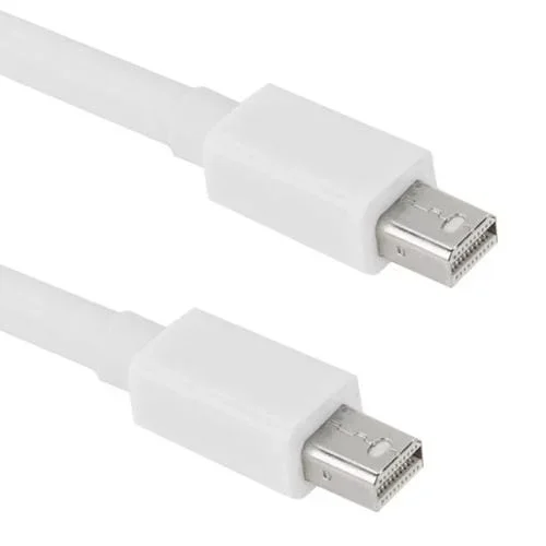 Cable Mini DisplayPort para Apple iMac MacBook Pro, Longitud 2 Metros (Blanco)