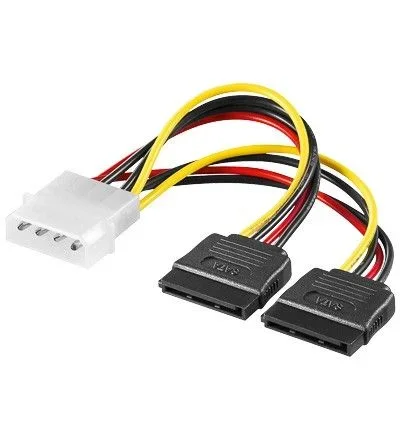 Cable SATA A MOLEX De Alimentacion Doble SATA