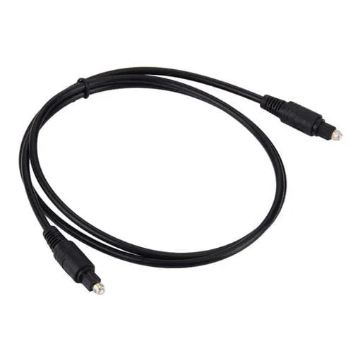 Cable Toslink Fibra Óptica Audio Digital 1 m Diámetro 4,0 mm Chapado en Oro