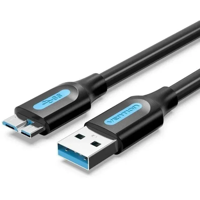 Cable usb 3.0 vention copbc/ usb macho – microusb macho/ hasta 10w/ 5gbps/ 25cm/ negro