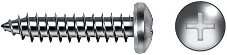 Caja 500 unid. tornillo chapa alomada philips din/ref 7981 4,2x19mm zincado celo