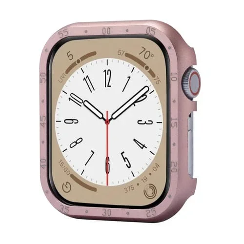 Caja con Marco de Reloj de Aleación de Aluminio para Apple Watch Series 6/5/4 40mm (Rosa)
