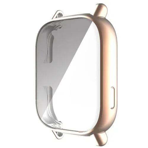 Caja de Reloj para Amazfit GTS 3 de TPU Galvanoplastia Cobertura Completa (Oro Rosa)