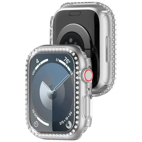 Caja de Reloj para Apple Watch Se 2022 de 44mm con Hueco de Diamante (Transparente)