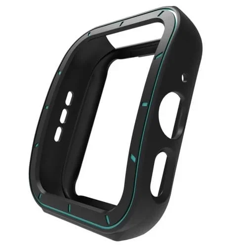Caja de Reloj TPU para Oppo Watch 3 Pro Media Cubierta con Escala (Negro Azul)