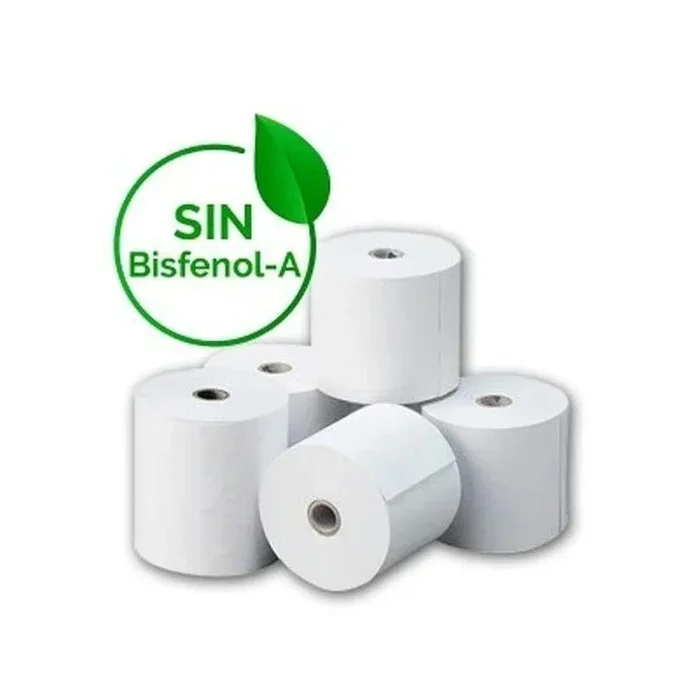 Caja de rollos de papel térmico genérico 80×80 bpaf/ 80 x 80mm/ 48 unidades