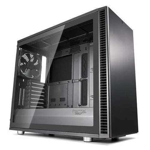 Caja define s2 fractal design gunmetal cristal templado light gaming