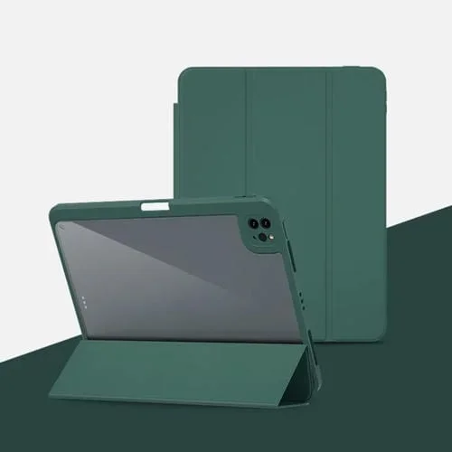 Caja Magnética Tableta Smart Small Cuero iPad Pro 12.9 (2018) (Verde Oscuro)