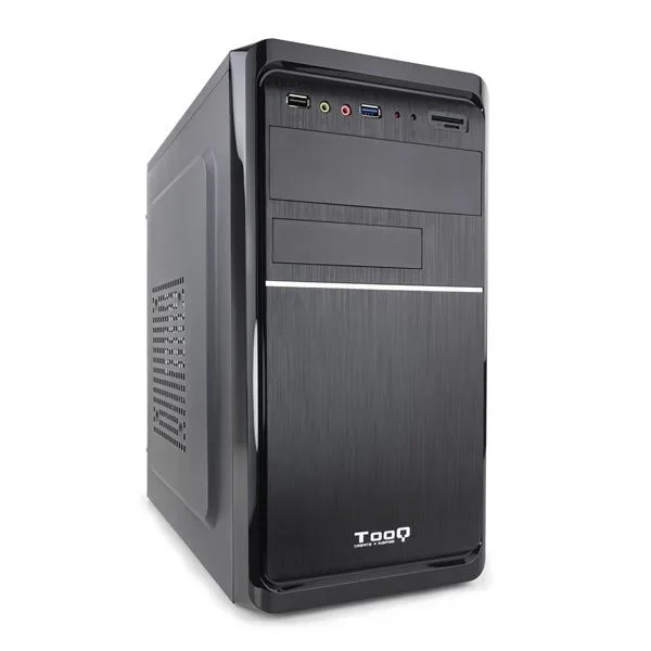 Caja minitorre matx tooq tqc-4735u3c-b micro atx/ mini itx 500w 2xusb 4 sata / 2 molex lector de tarjetas negra