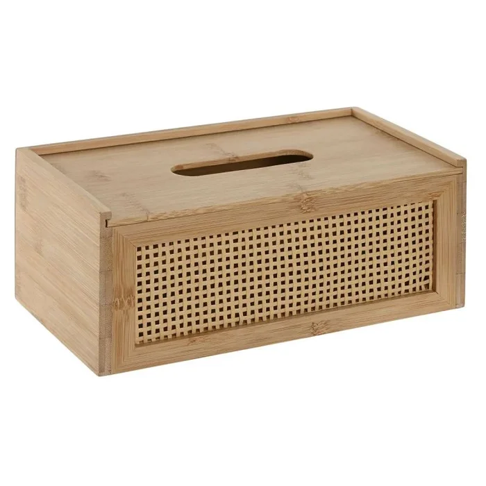 Caja para pañuelos Home ESPRIT Bambú Ratán 25 x 13 x 10 cm – Marca: Home ESPRIT – EAN: 8424002175368