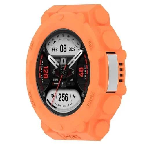 Caja Protectora TPU para Amazfit T-Tex 2 a Prueba de Golpes (Naranja)