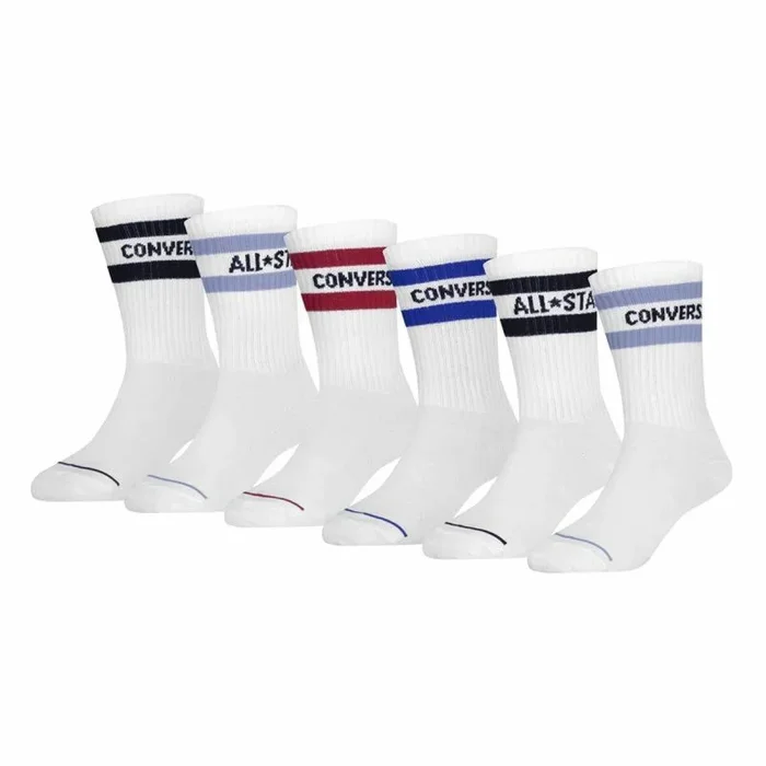Calcetines converse wordmark crew blanco (5-7 años)