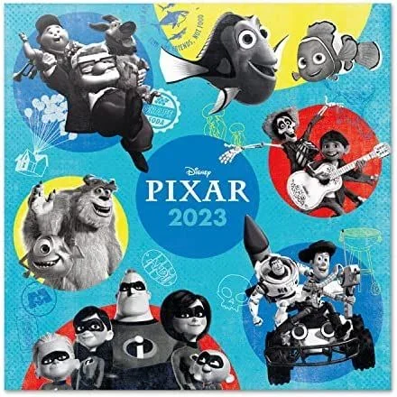 Calendario 2023 30×30 pixar movies