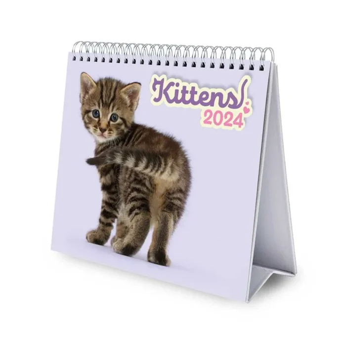 Calendario de escritorio deluxe 2024 cats warren photographic