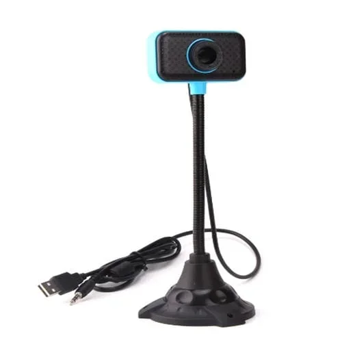 Cámara Portátil de Escritorio 4.0 Megapíxeles USB 2.0 Webcam con Micrófono Sin Controlador