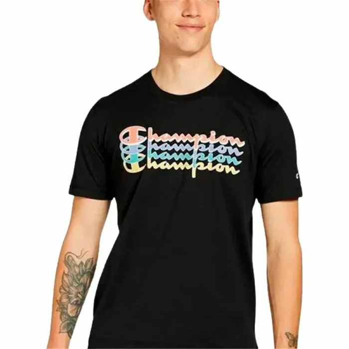 Camiseta de Manga Corta Champion Crewneck Negro M