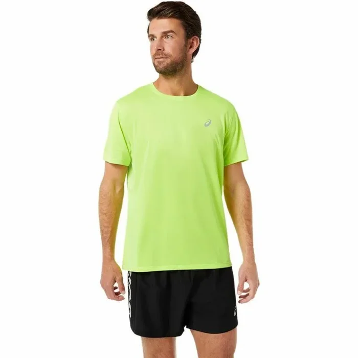 Camiseta de Manga Corta Hombre Asics Katakana Verde XL