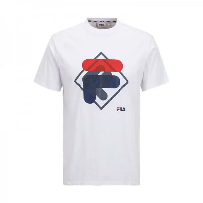Camiseta de Manga Corta Hombre Fila FAM0447 10001 Blanco XL