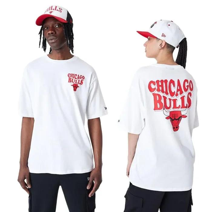 Camiseta de Manga Corta Hombre New Era SCRIPT OS TEE CHIBUL 60435518 Blanco XL