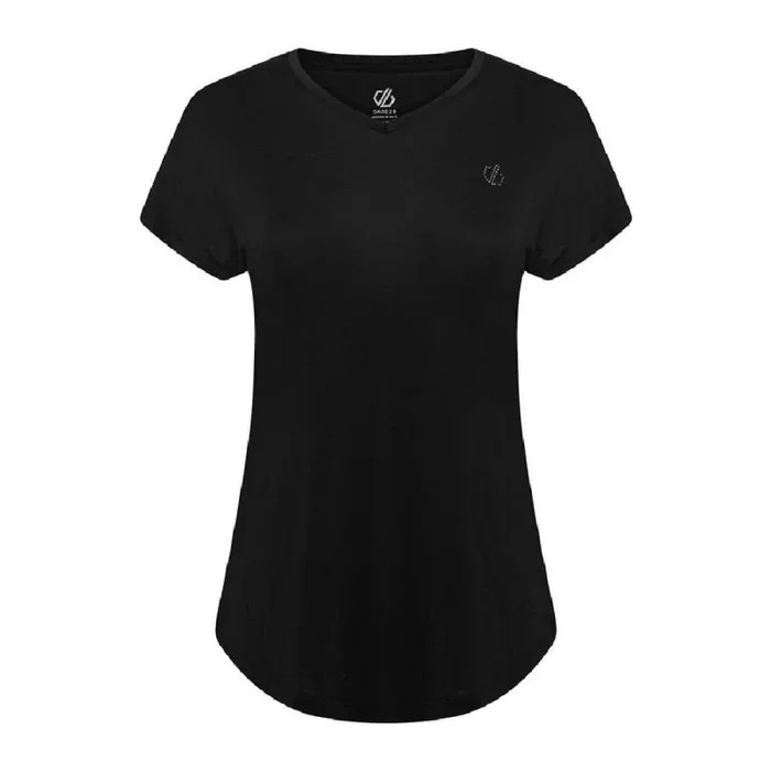 Camiseta de Manga Corta Mujer Dare 2b Agleam Negro XXL