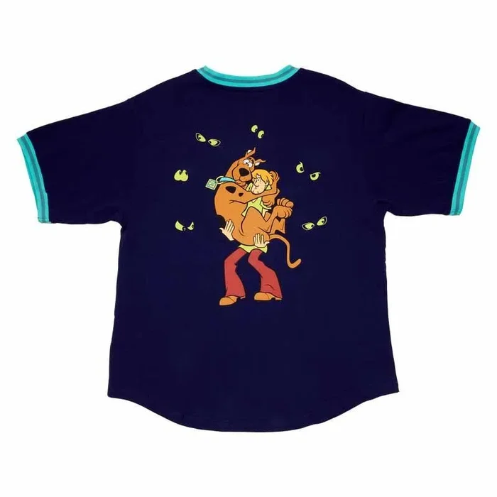 Camiseta deportiva scooby-doo brilla en la oscuridad talla s