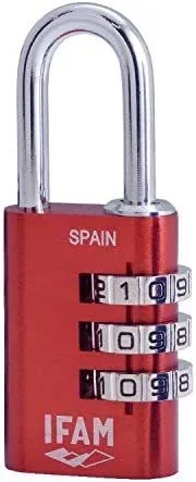 Candado COL Combi30 rojo