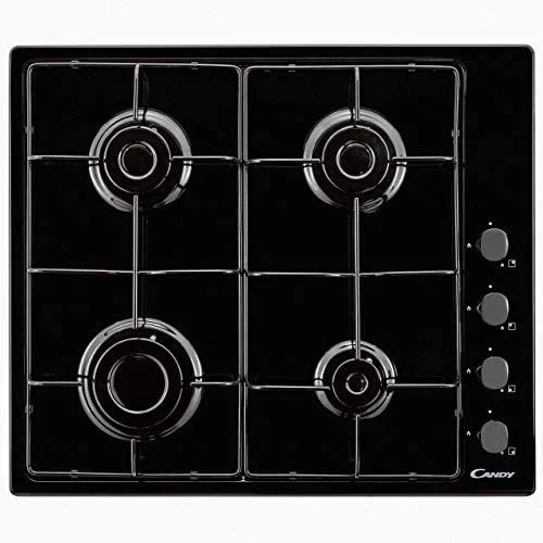 Candy CHW6LBB Negro Integrado (colocación) 60 cm Encimera de gas 4 zone(s)
