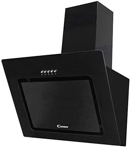 Candy CVMAD60N campana De pared Negro 398,3 m³/h D