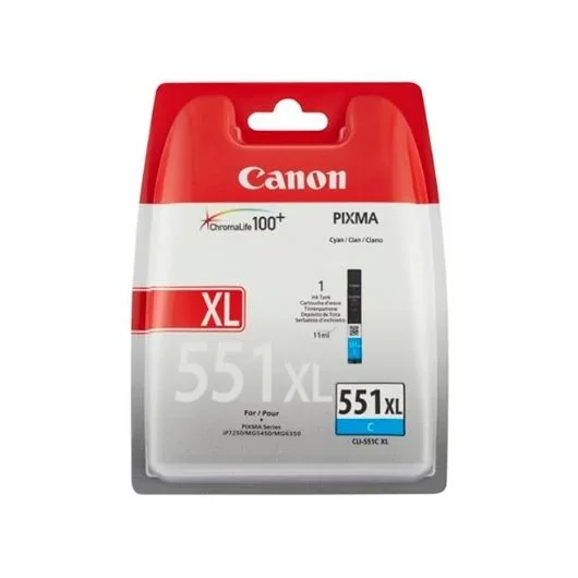 Canon CLI-551XL C w/sec cartucho de tinta 1 pieza(s) Original Alto rendimiento (XL) Fotos cian