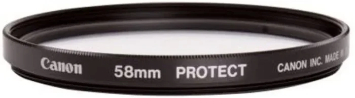 Canon F58REG 2595A001 – Filtro regular de 58 mm para lentes de cámara, color negro