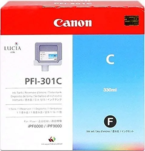 Canon PFI-301C cartucho de tinta 1 pieza(s) Original Cian