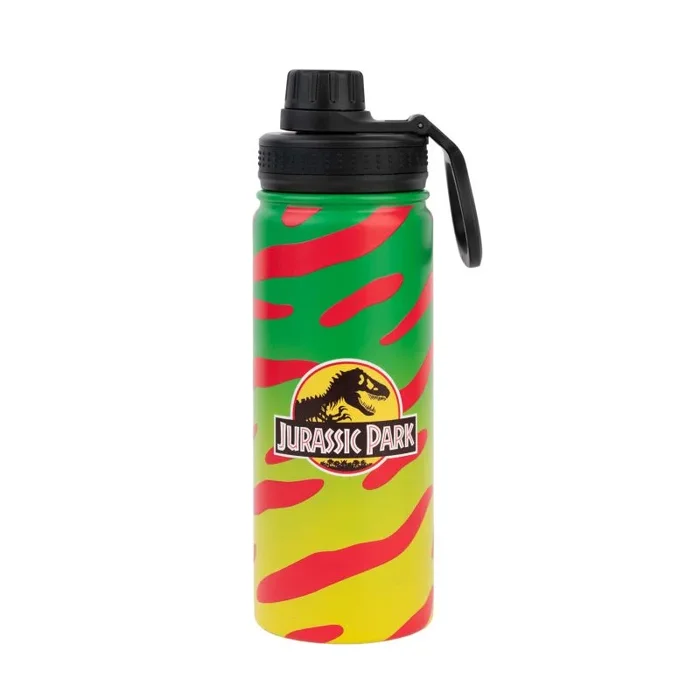 Cantimplora acero inoxidable Jurassic Park – Botella de agua termica 500ml (Termo agua) | Aislamiento Doble pared Frio/Calor