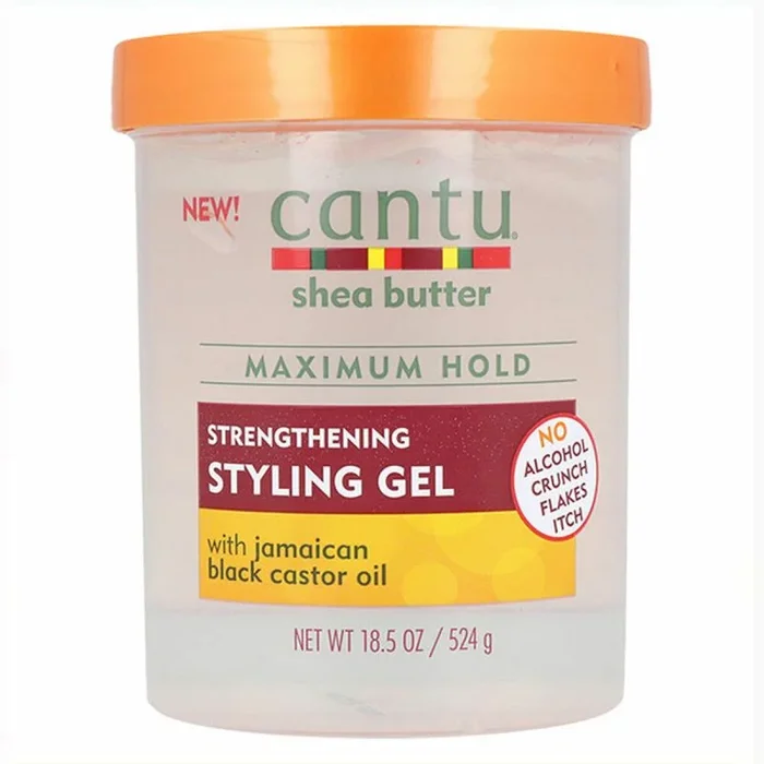CANTU – Gel para Peinar con Manteca de Karité – Fortalecedor con Aceite de Ricino Negro Jamaicano – Natural – 524 g, 1 pack