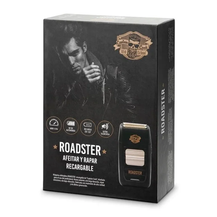 CAPTAIN COOK Roadster Afeitar y Rapar Maquina Afeitadora Recargable, Negro