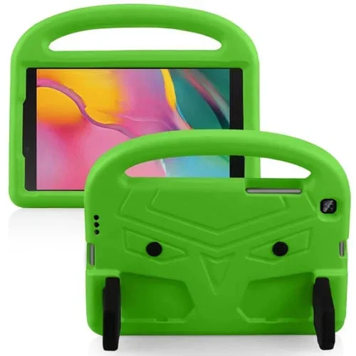 Carcasa Protectora para Galaxy Tab a 8.0 (2019) T290 T295 Anticaídas Estilo Gorrión con Soporte (Verde)