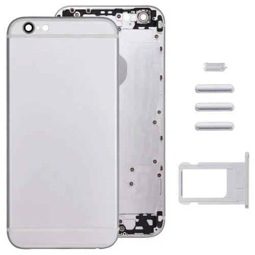 Carcasa Tapa Trasera + Piezas Apple iPhone 6 (Plata)