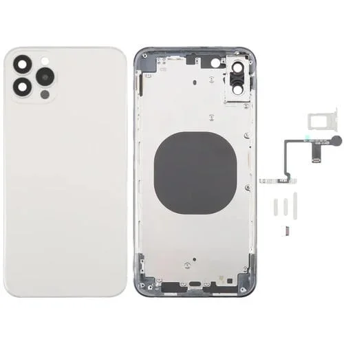 Carcasa Trasera Apple iPhone XS Max Imitación iP15 Pro Max (Blanca)