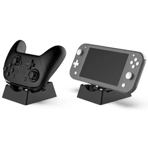 Cargador De Soporte De Manija De Consola De Juegos Para Nintendo Switch/Switch Oled/Switch Lite (Negro)