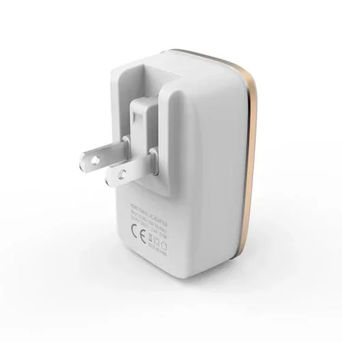 Cargador De Viaje Ldnio A2204 2 En 1 12W Usb Dual Con Cable De 8 Pines (Blanco) (EE. UU.)