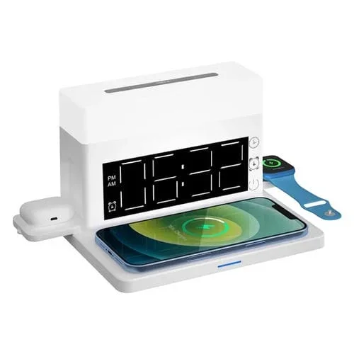 Cargador inalámbrico multifuncional N65 6 en 1 (Blanco)