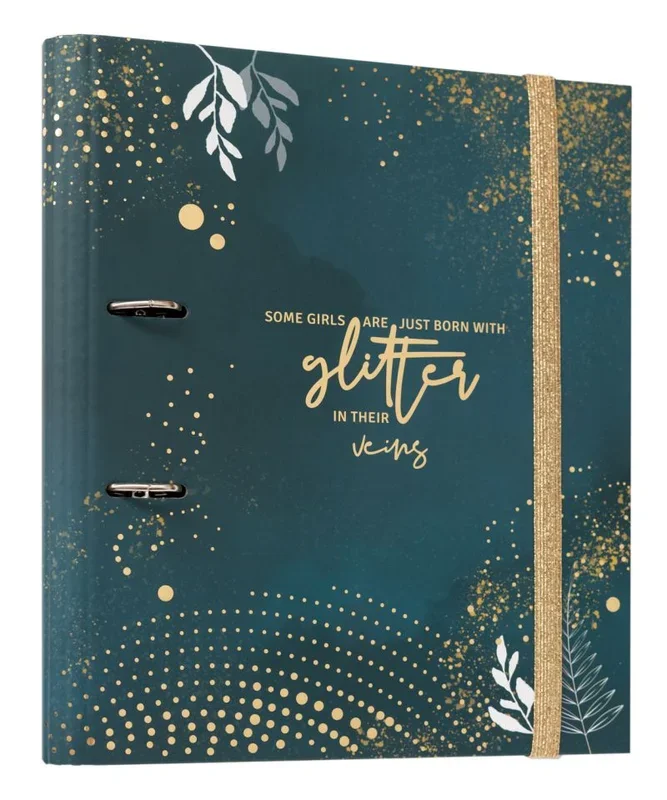 Carpeta 2 anillas premium glitter