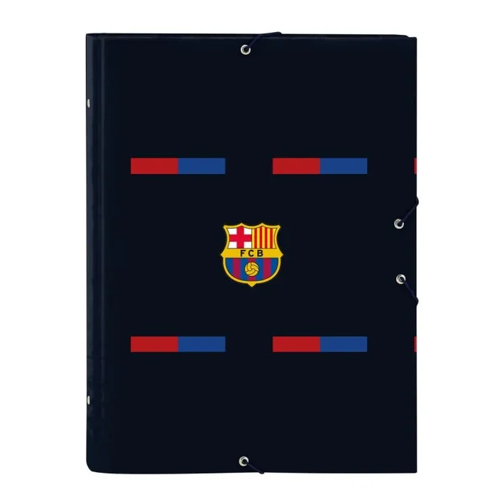 Carpeta f.c. barcelona granate azul marino a4 (26 x 33.5 x 4 cm)