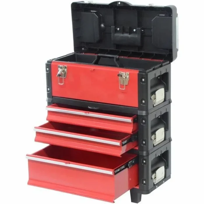 Carro de herramientas defpro modular apilable 3 piezas