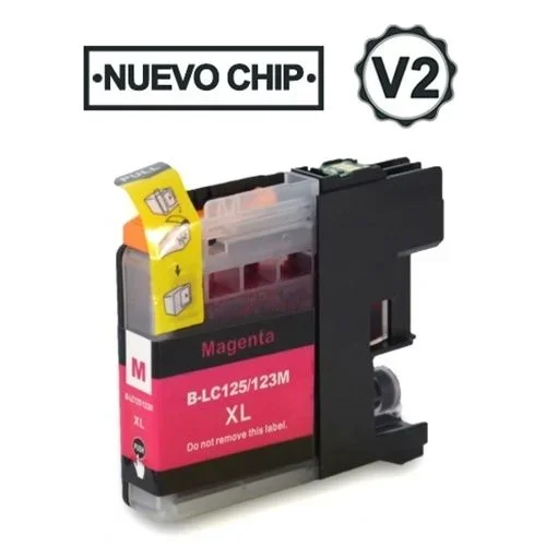 Cartucho comp. brother lc121xl/lc123xl v2 magenta lc121m/lc123m 10 ml