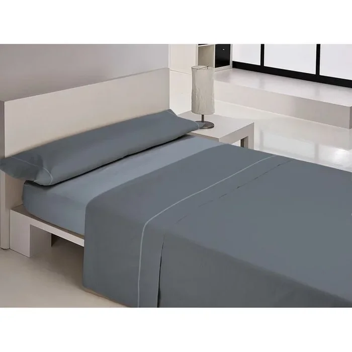 Casa Campo Juego De Sábanas Gris Cama 180 (260 x 260 + 2/50 x 85 cm)