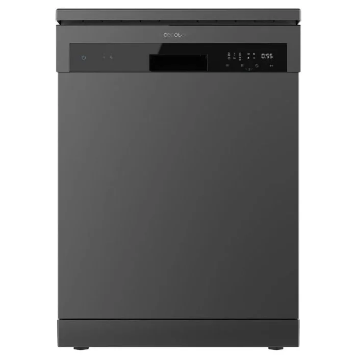 Cecotec LavavajillasIndependiente de 60cm Bolero Aguazero 6200 Dark D. 1850W, 14 Cubiertos, 6 Programas, Dual Zone Wash, Turbo Dry+, Media Carga, Comienzo Diferido, Panel Táctil