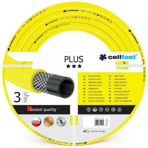 Cellfast Plus – Manguera de jardín (1″, 30 m), Color Azul