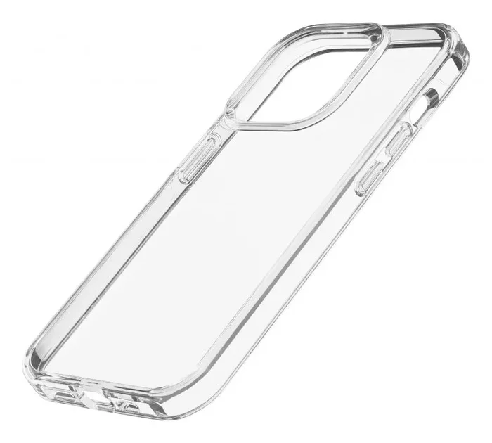 cellularline – Become Recycled Plastic Case – iPhone 15 Pro MAX – Funda 100% Plástico Reciclado – Bordes, Teclas y Conectores Protegidos – Transparente